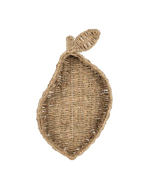 Schale aus natürlichem Birnen-Seegras, 22 x 38 x 6 cm
