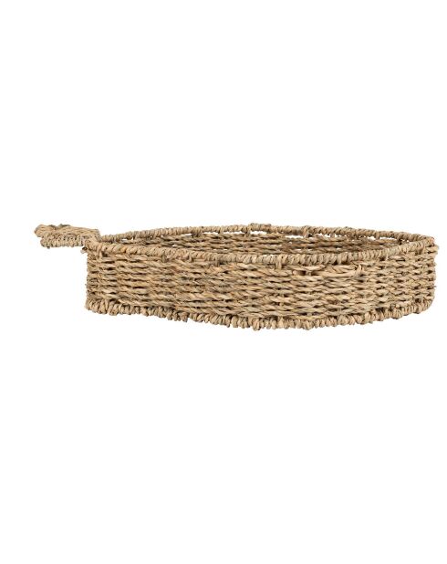 Schale aus natürlichem Birnen-Seegras, 22 x 38 x 6 cm
