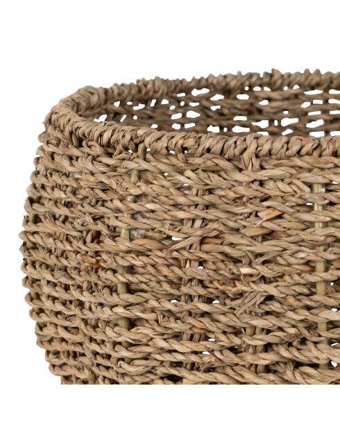 2 cestini naturali in alghe marine mele/salvia