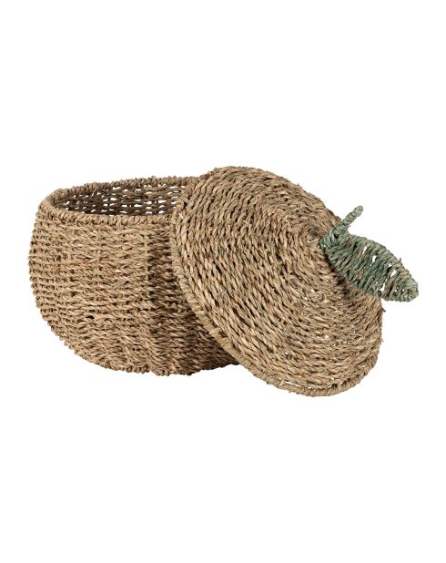 2 cestini naturali in alghe marine mele/salvia