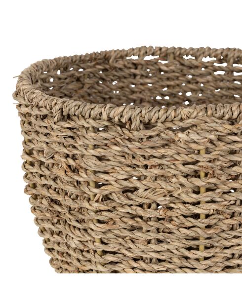 2 cestini naturali in alghe marine alla fragola e salvia