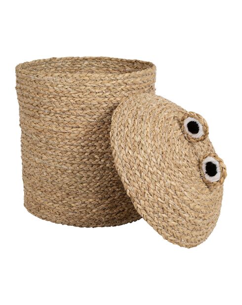 Cestino in alghe di granchio naturale/rosso