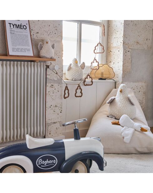 Lampe en Bambou Nuage naturel - 24x10xH.16.5cm