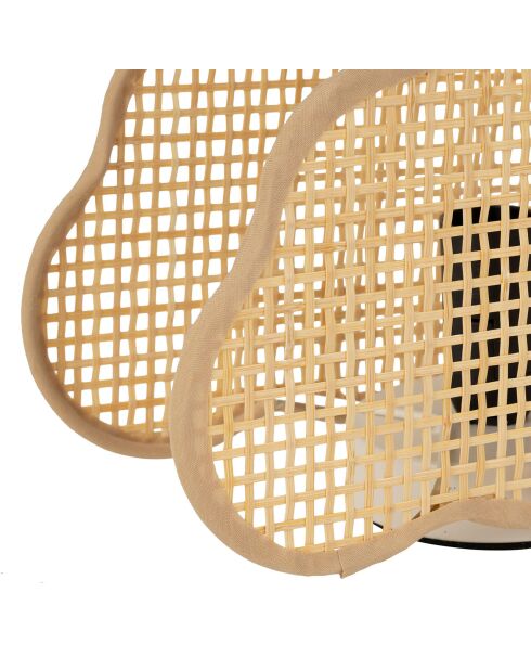Lampe en Bambou Nuage naturel - 24x10xH.16.5cm