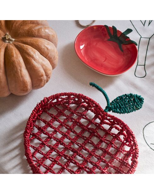 Plat Tomate rouge - 18x17.5cm