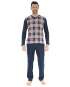 Pyjama long en Maille Davy bleu marine