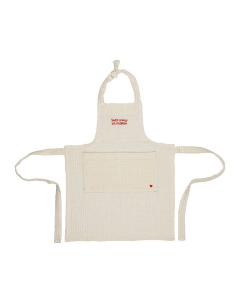 Tablier Enfant beige -  55x45cm