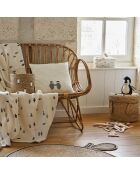 Housse de coussin Banquise blanche - 45x45cm