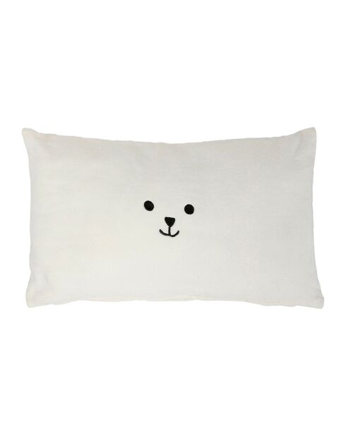 Housse de coussin blanche - 50x30cm