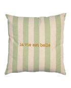 Housse de coussin verte   45x45cm
