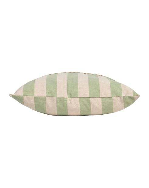Housse de coussin verte   45x45cm
