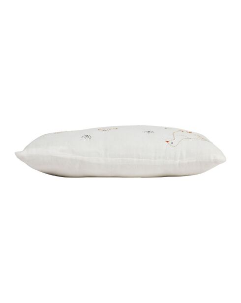 Housse de coussin blanche -  50x30cm