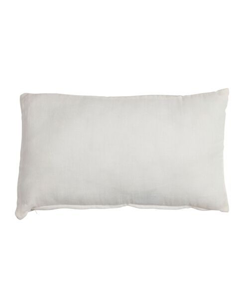 Housse de coussin blanche -  50x30cm