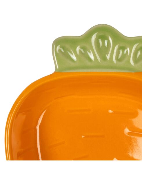 Coupelle Carotte orange - 12x17.5xH.4.5cm