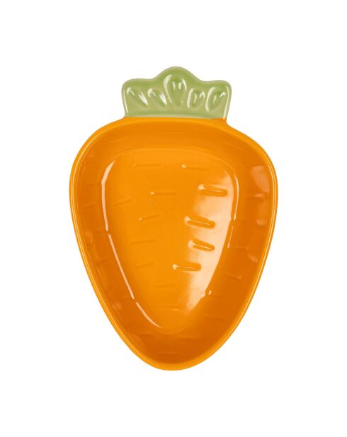 Coupelle Carotte orange - 12x17.5xH.4.5cm