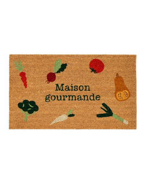 P'Tit Legume bruine deurmat - 73x43cm