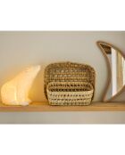 Lampe Led en Porcelaine Ours Polaire blanche - 20x11xH.18.5 cm