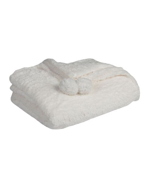 Songes weißes Plaid - 170x130cm