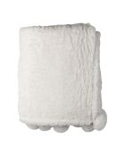 Songes weißes Plaid - 170x130cm