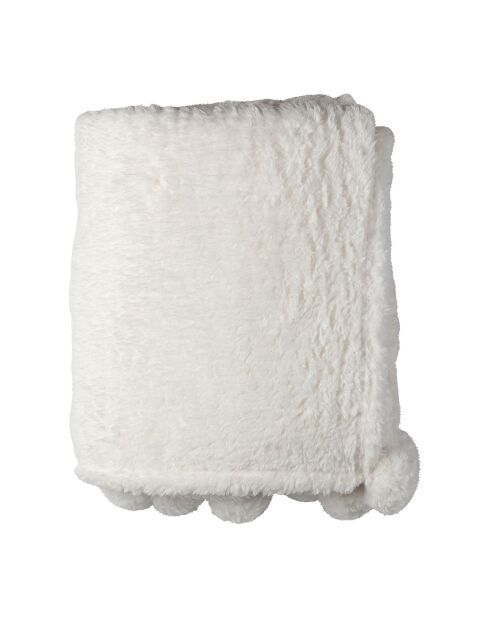 Songes weißes Plaid - 170x130cm