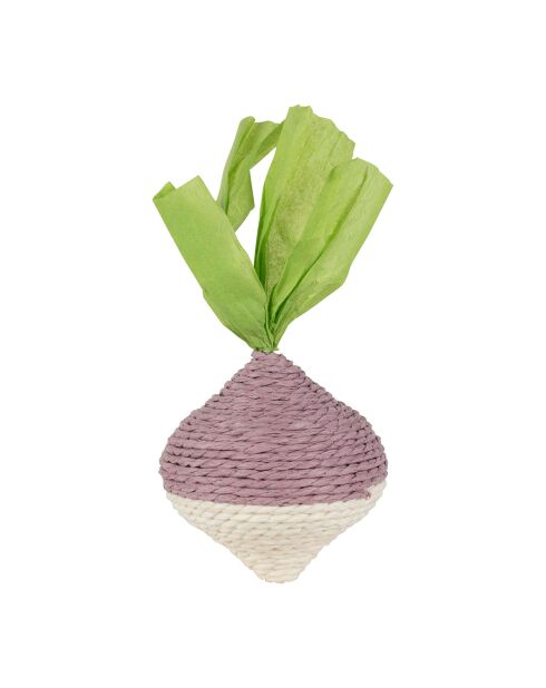 Décoration Navet violette-  D.9x18cm