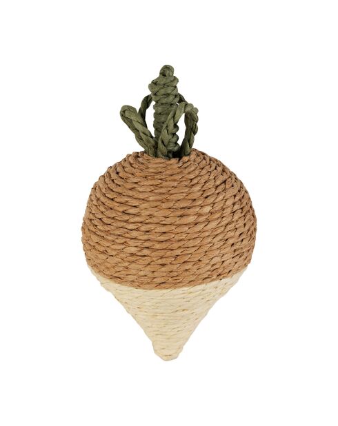 Décoration Radis marron -  D.7.5x14cm