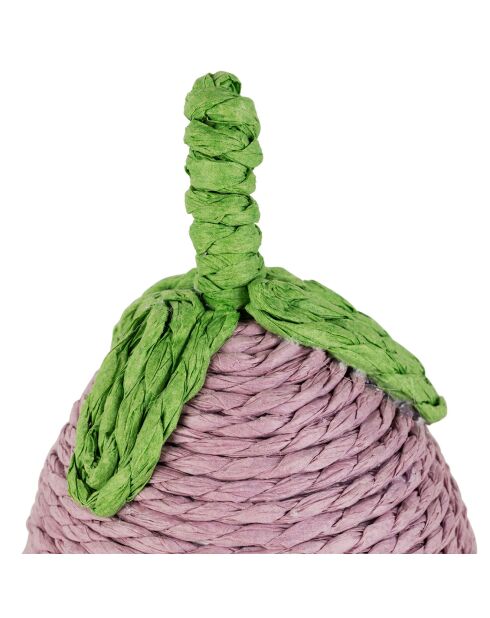 Décoration Aubergine violette -  D.7x13cm