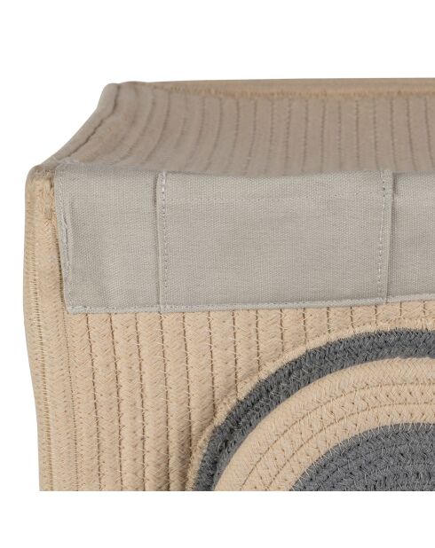 Scatola portaoggetti per lavatrice Sweet Dream beige, 30 x 30 x H.34 cm