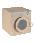 Scatola portaoggetti per lavatrice Sweet Dream beige, 30 x 30 x H.34 cm