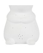Lampe Led en Porcelaine Ours blanche - 14x15xH.20cm