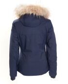 Veste de ski Geod fausse fourrure bleu foncé