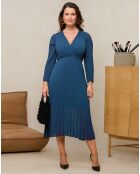 Robe Constance bleu canard