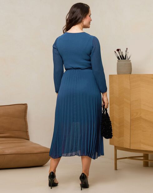 Robe Constance bleu canard