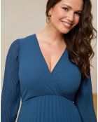 Robe Constance bleu canard