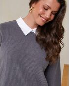 Pull Chemise Justine gris