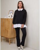Pull Chemise Justine noir