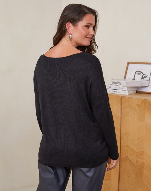 Pull en Laine mélangée Alice noir