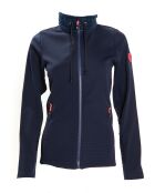 Veste seconde couche Stretch Lechaud fausse fourrure bleu foncé