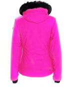 Veste de ski Geod fausse fourrure rose