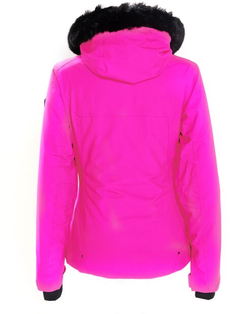 Veste de ski Geod fausse fourrure rose