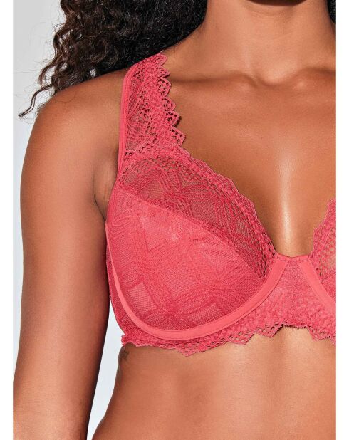 Soutien-gorge Minimiseur Dentelle rose