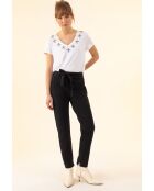 Pantalon+Ceinture Gwen bleu