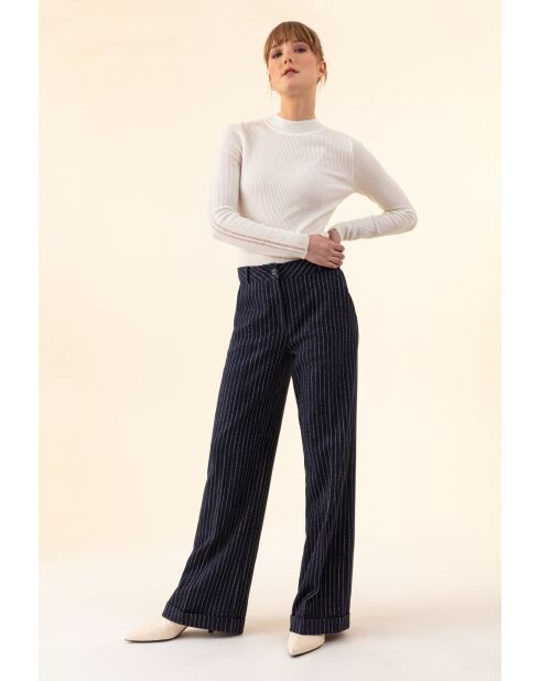 Pantalon Lino bleu