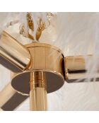 Vloerlamp Palm goud/wit - Ø 55x160 cm