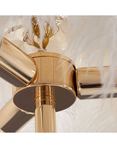 Vloerlamp Palm goud/wit - Ø 55x160 cm