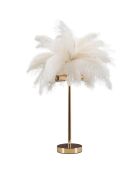 Tafellamp Palm goud/wit - Ø 40x55 cm