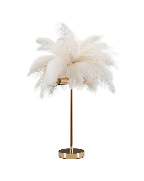 Tafellamp Palm goud/wit - Ø 40x55 cm