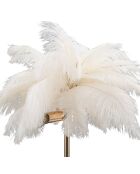 Tafellamp Palm goud/wit - Ø 40x55 cm