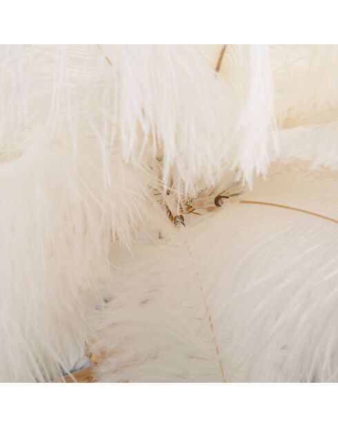 Tafellamp Palm goud/wit - Ø 40x55 cm