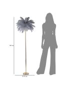Lampadaire palm doré/gris - Ø 55x160 cm